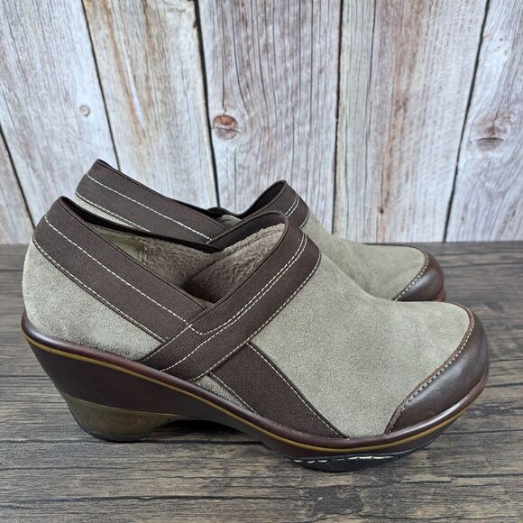 Jambu Cali Classic Comfort Clog Shoes Women's Sz 8 M Beige Brown (VGC) - Picture 3 of 9